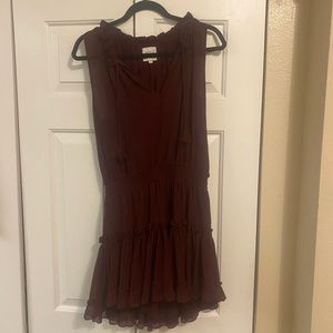 Misa Los Angeles Maroon dress